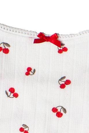 Bow Detail Fruit Print Mini Dress Product Image