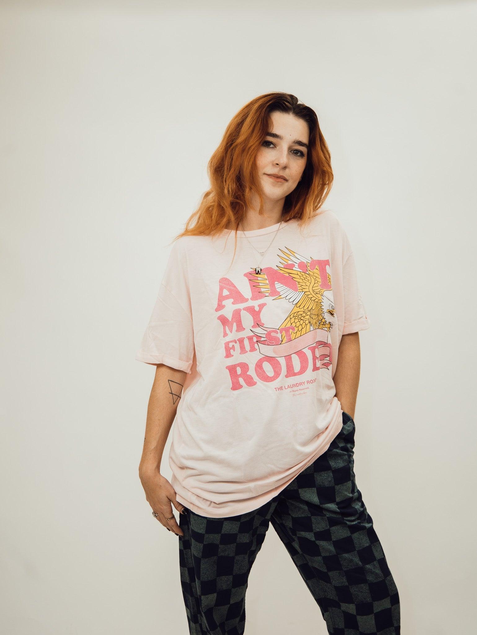 The Laundry Room Rodeo Queen Oversized Tee - Blush Pink Product Image