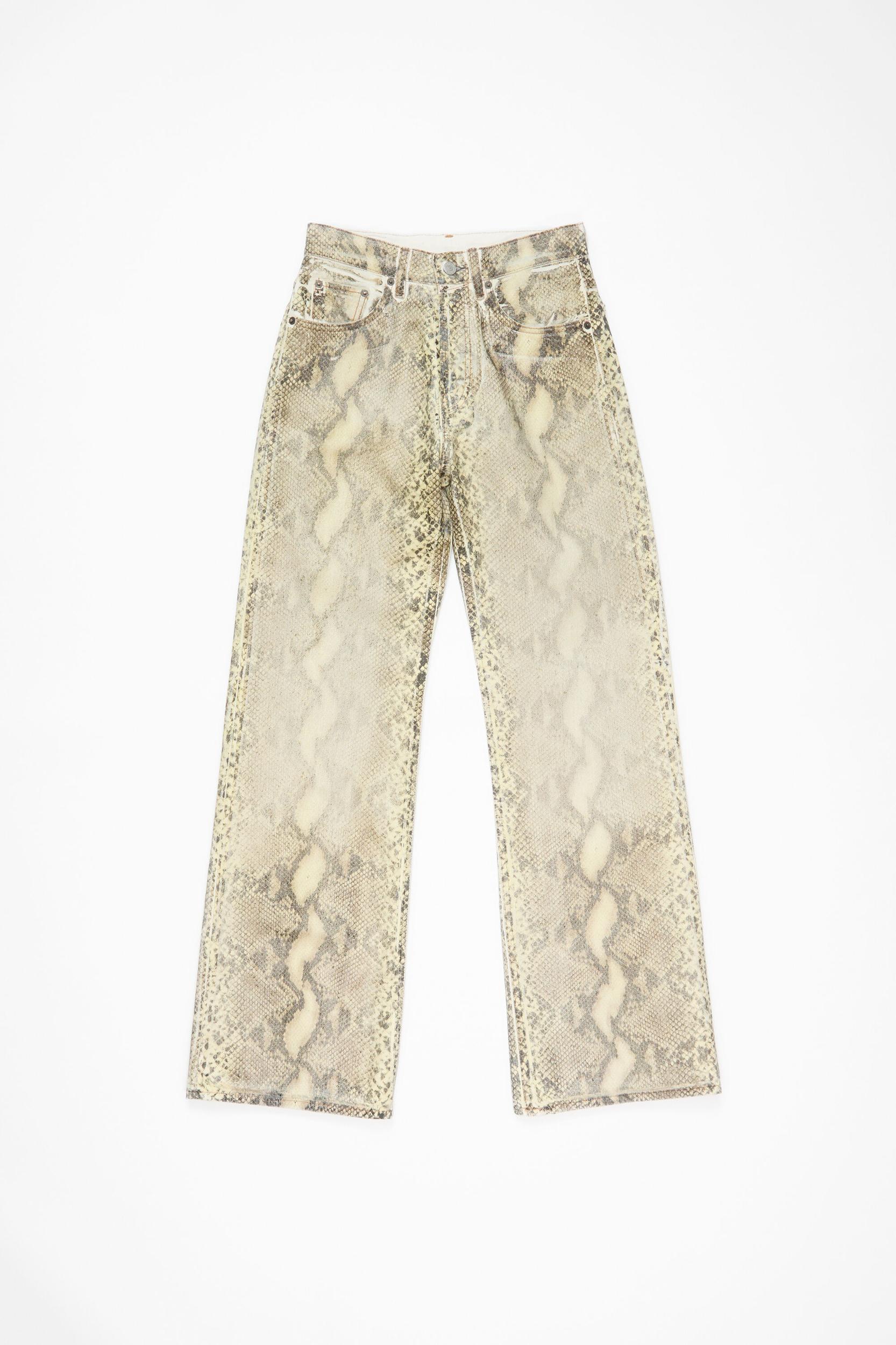 Printed denim trousers Product Image