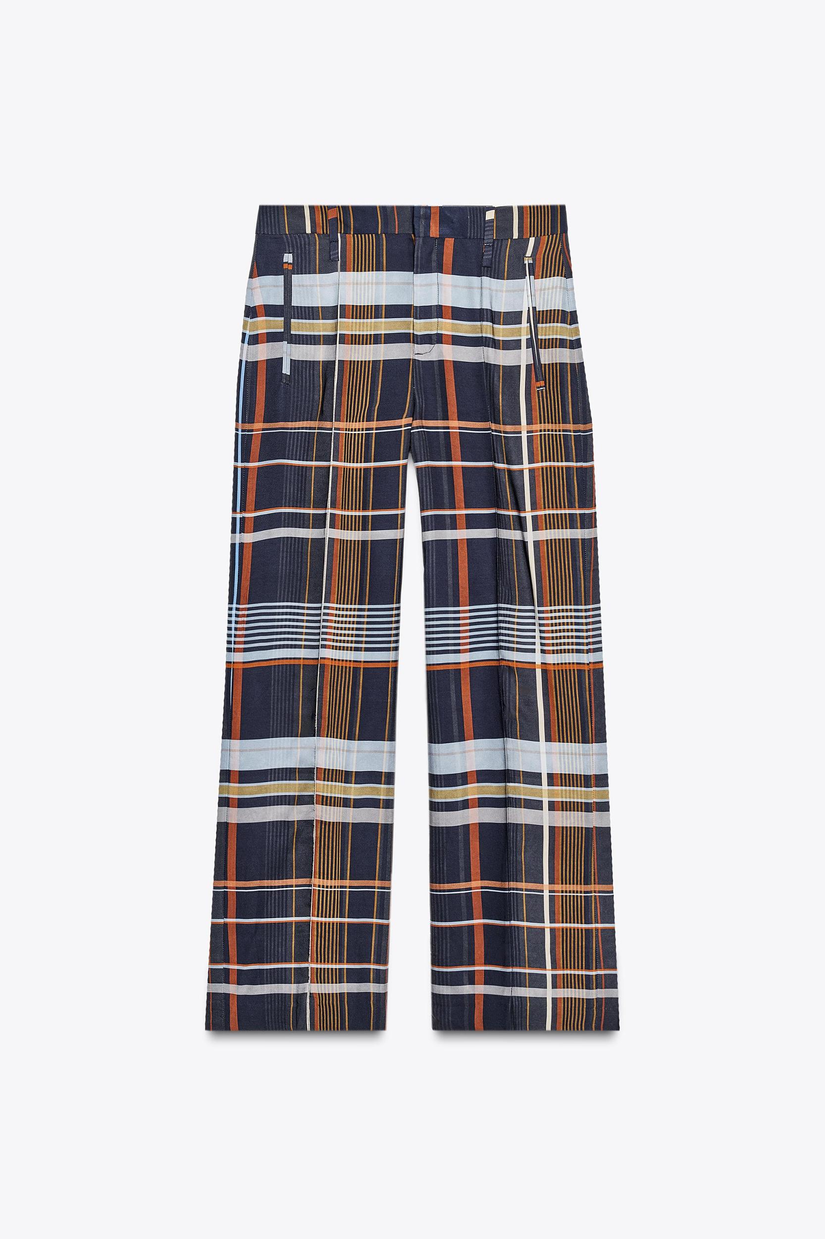 ZW COLLECTION PLAID PANTS Product Image