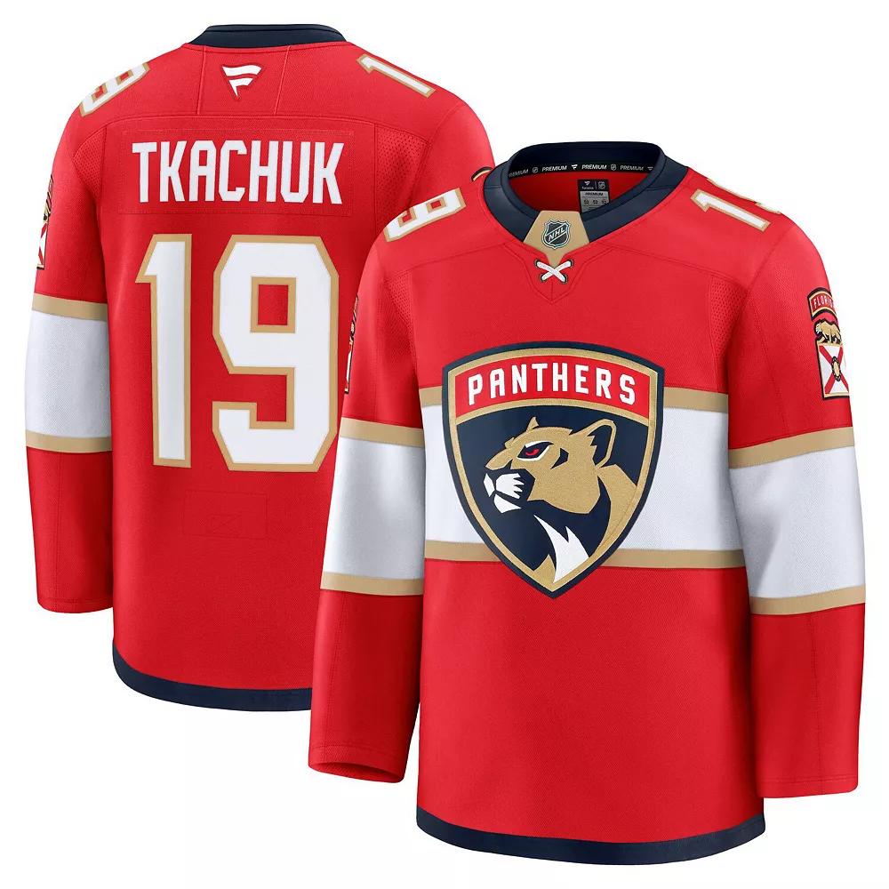 Men's Fanatics Matthew Tkachuk Red Florida Panthers Home Premium Jersey, Size: 54, Pnt Red Product Image