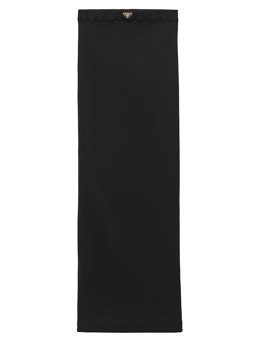 Womens Ribbed Jersey Skirt Product Image