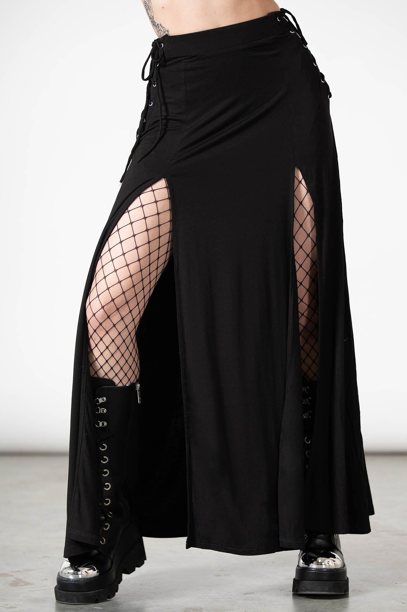 Hellverina Split Maxi Skirt Female Product Image