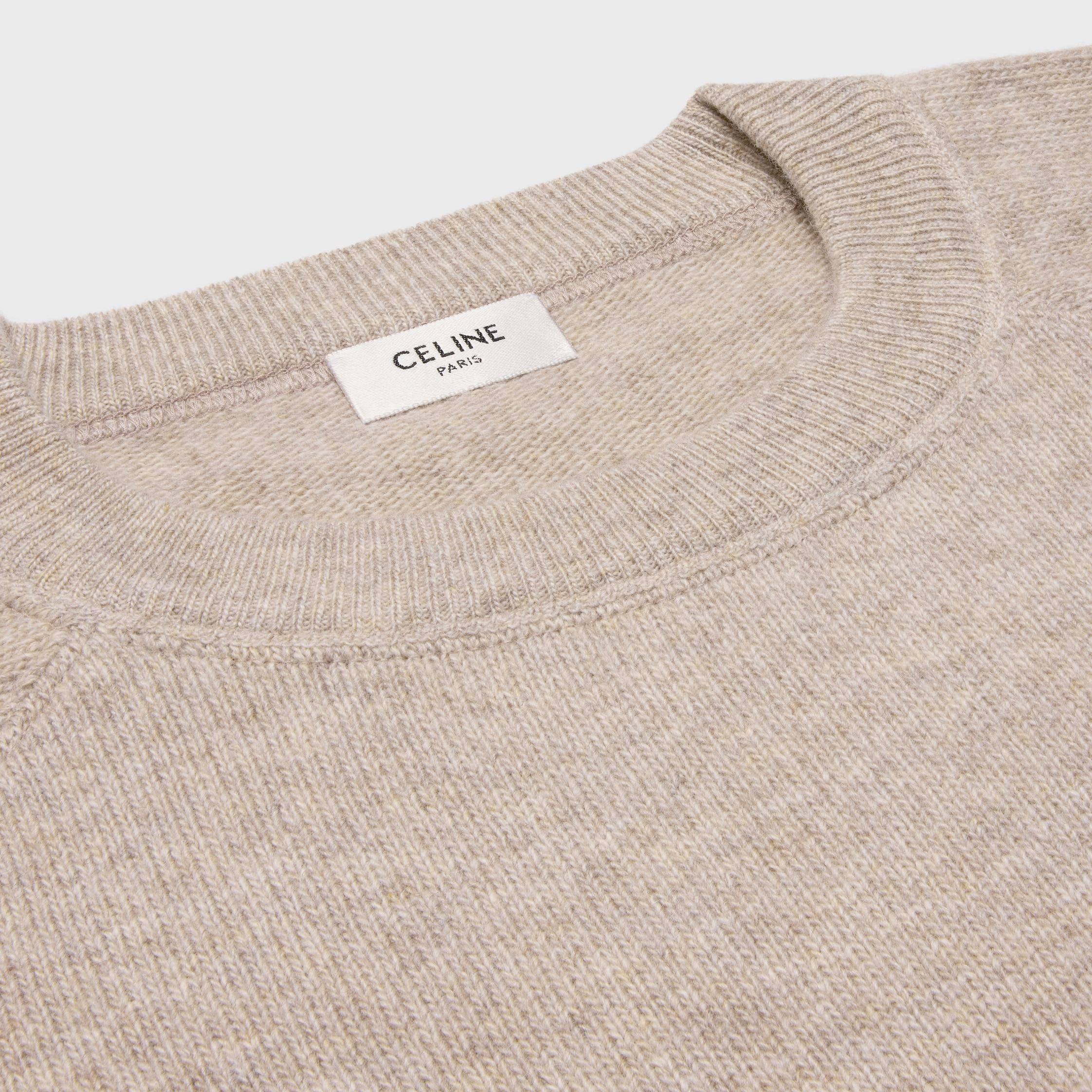triomphe crew neck sweater in wool and cashmere Product Image