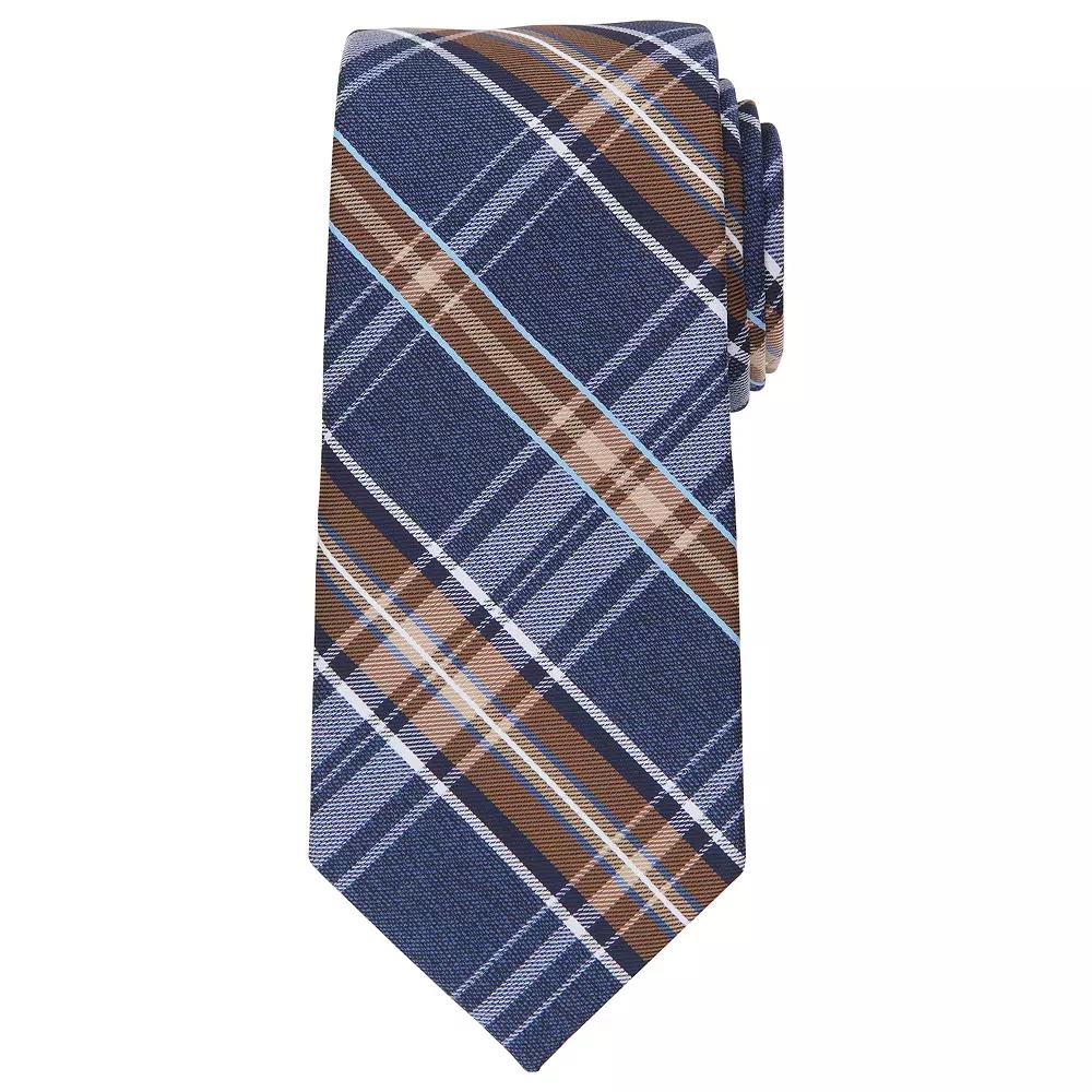 Men's Bespoke Patterned Tie, Brown Adams Product Image