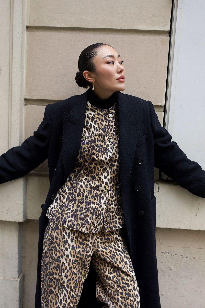 Marked Waist Denim Jacket Product Image