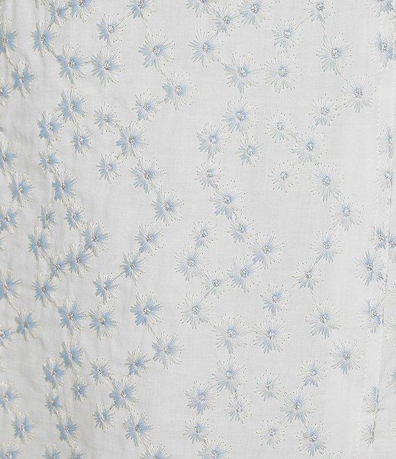 GB Embroidered Floral Print Midi Dress Product Image