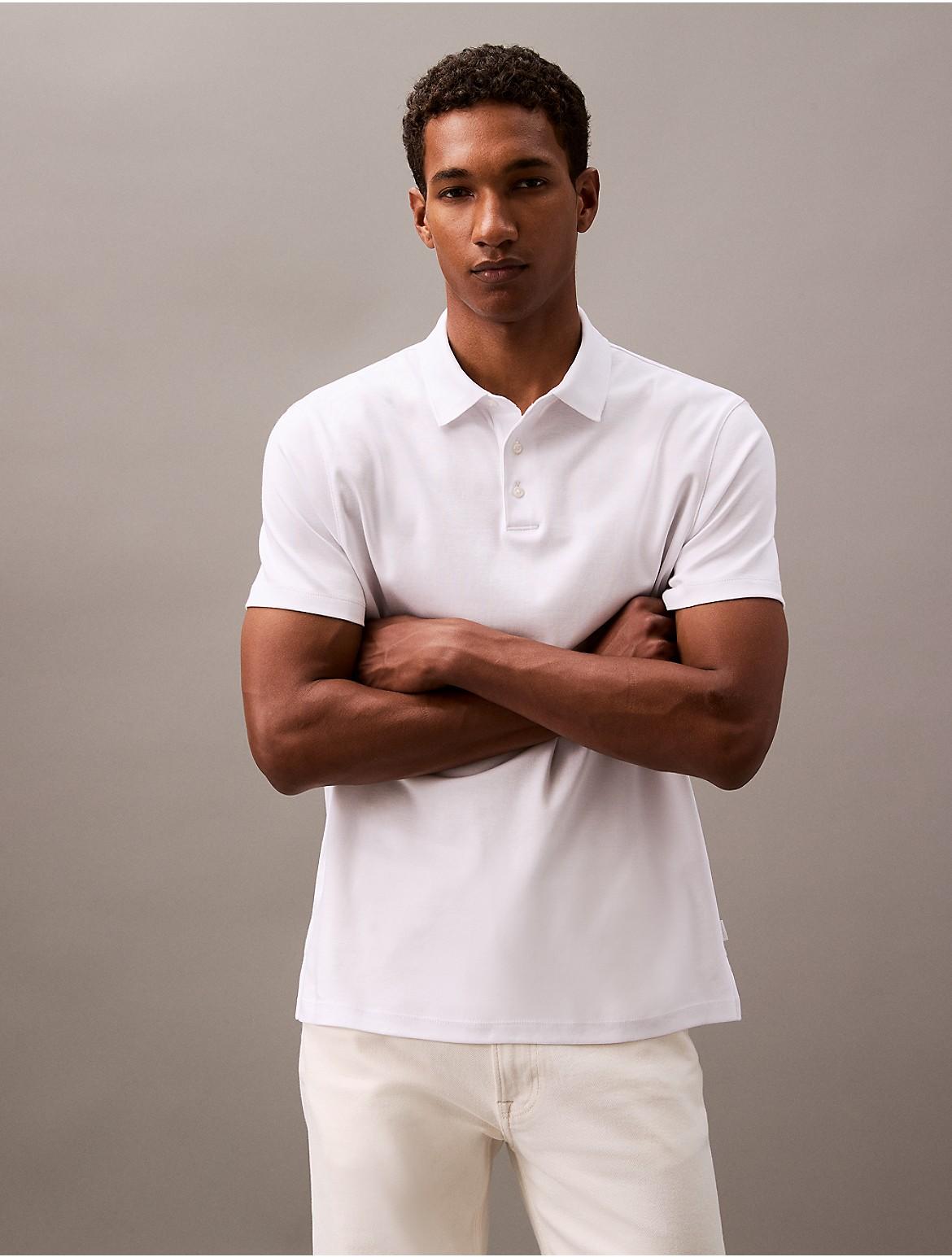 Calvin Klein Mens Supima Cotton Classic Polo Shirt - Orange Product Image