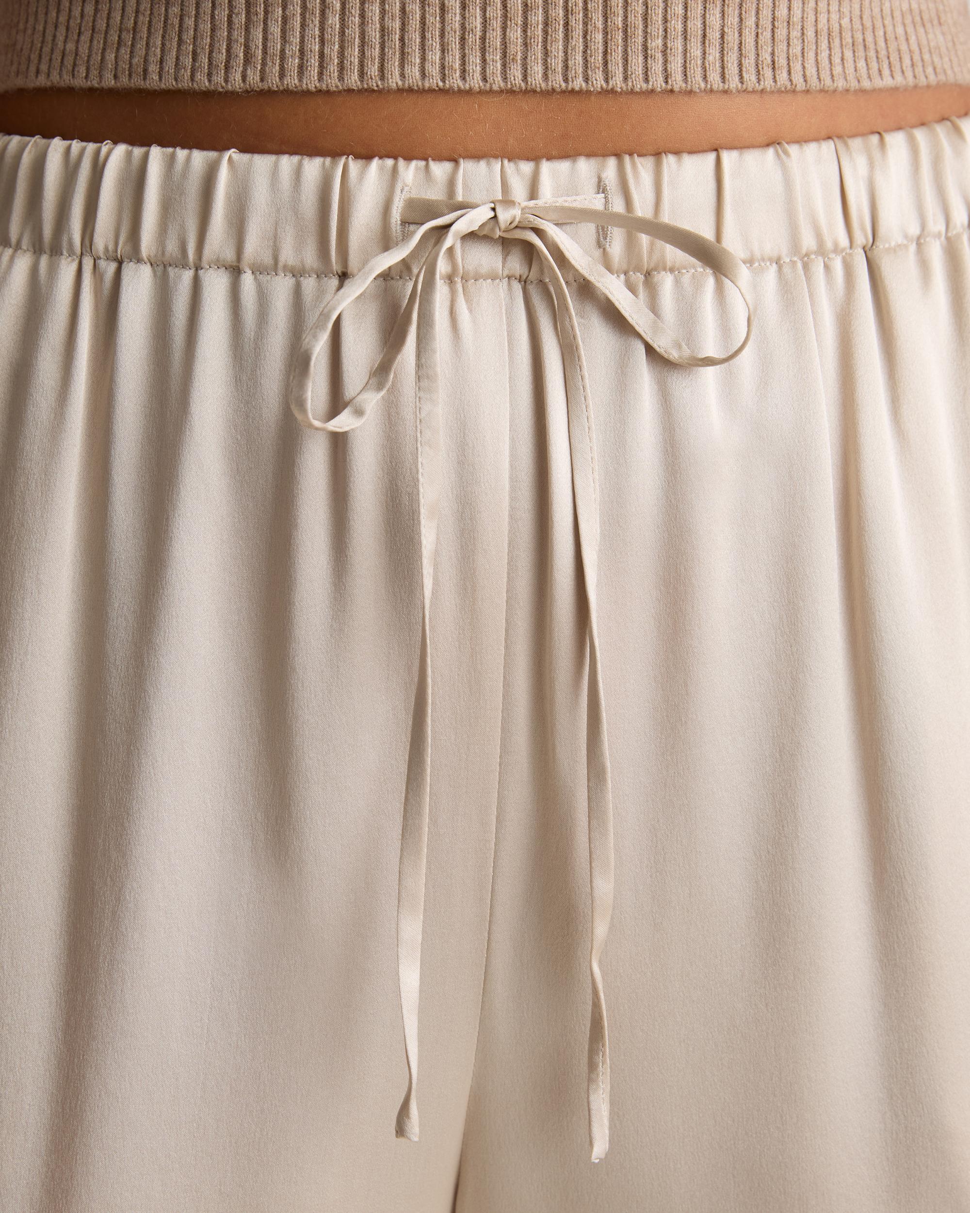 Quince | Women's Drawstring Wide Leg Pants Silk Product Image