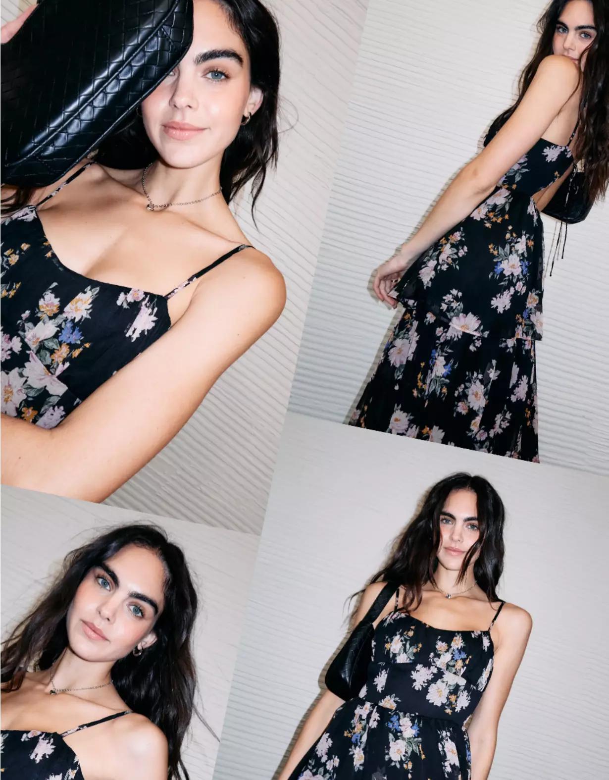 AE Sweetheart Tiered Maxi Dress Women's Product Image