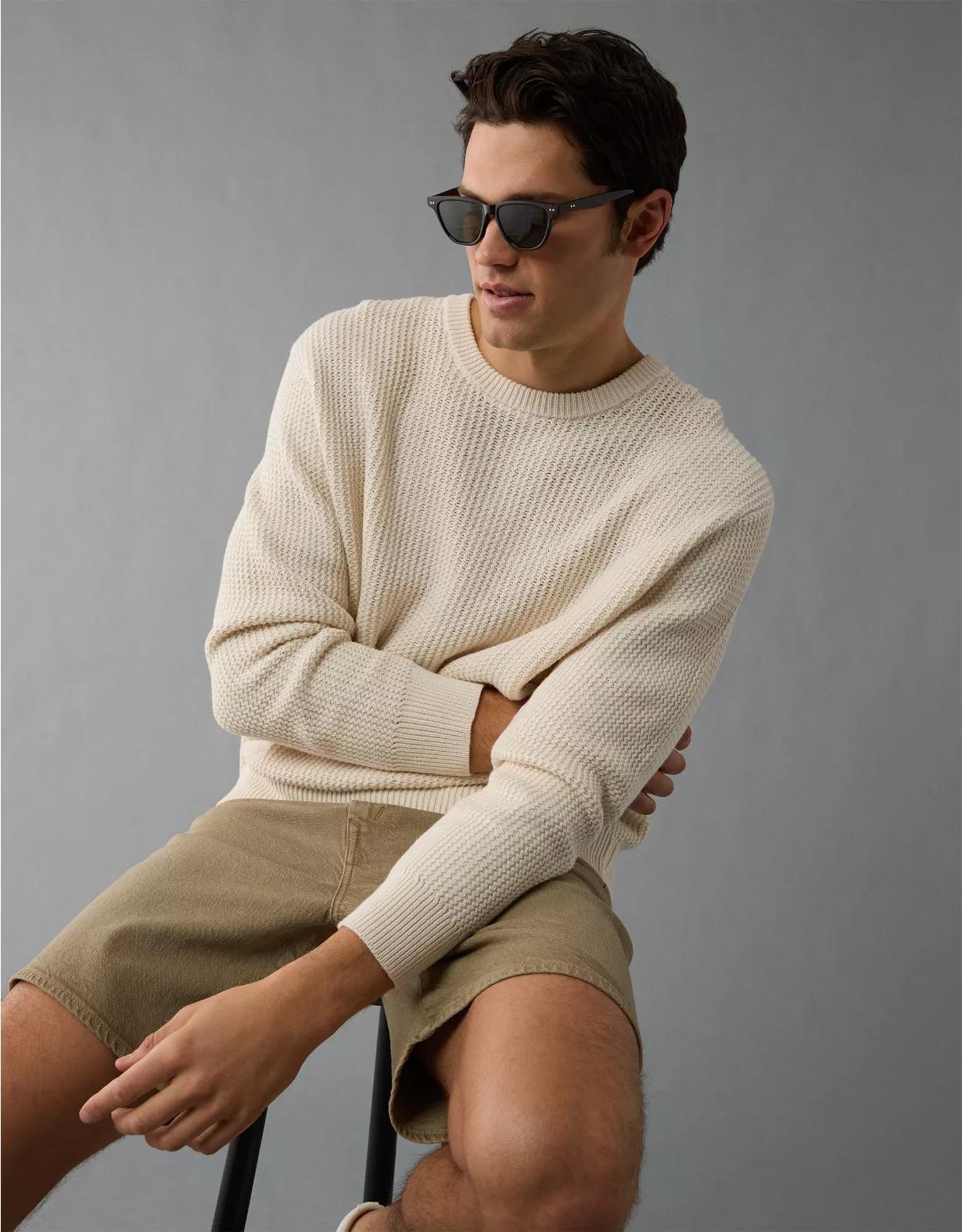 AE Lightweight Textured Sweater Product Image