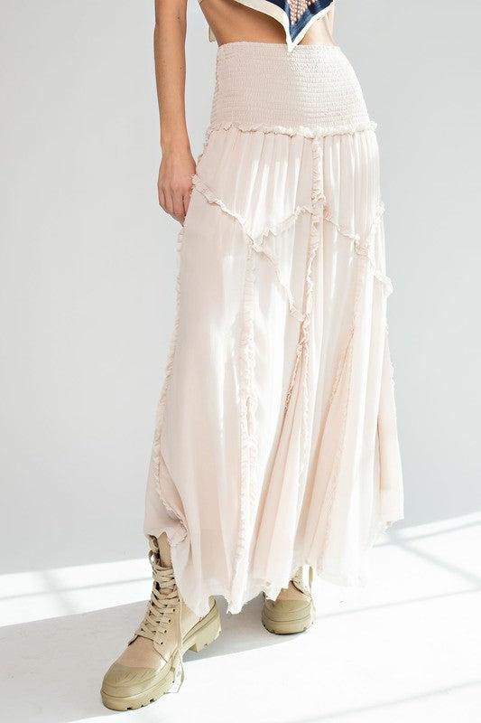 Flowy Ruffle Maxi Skirt & Dress Product Image
