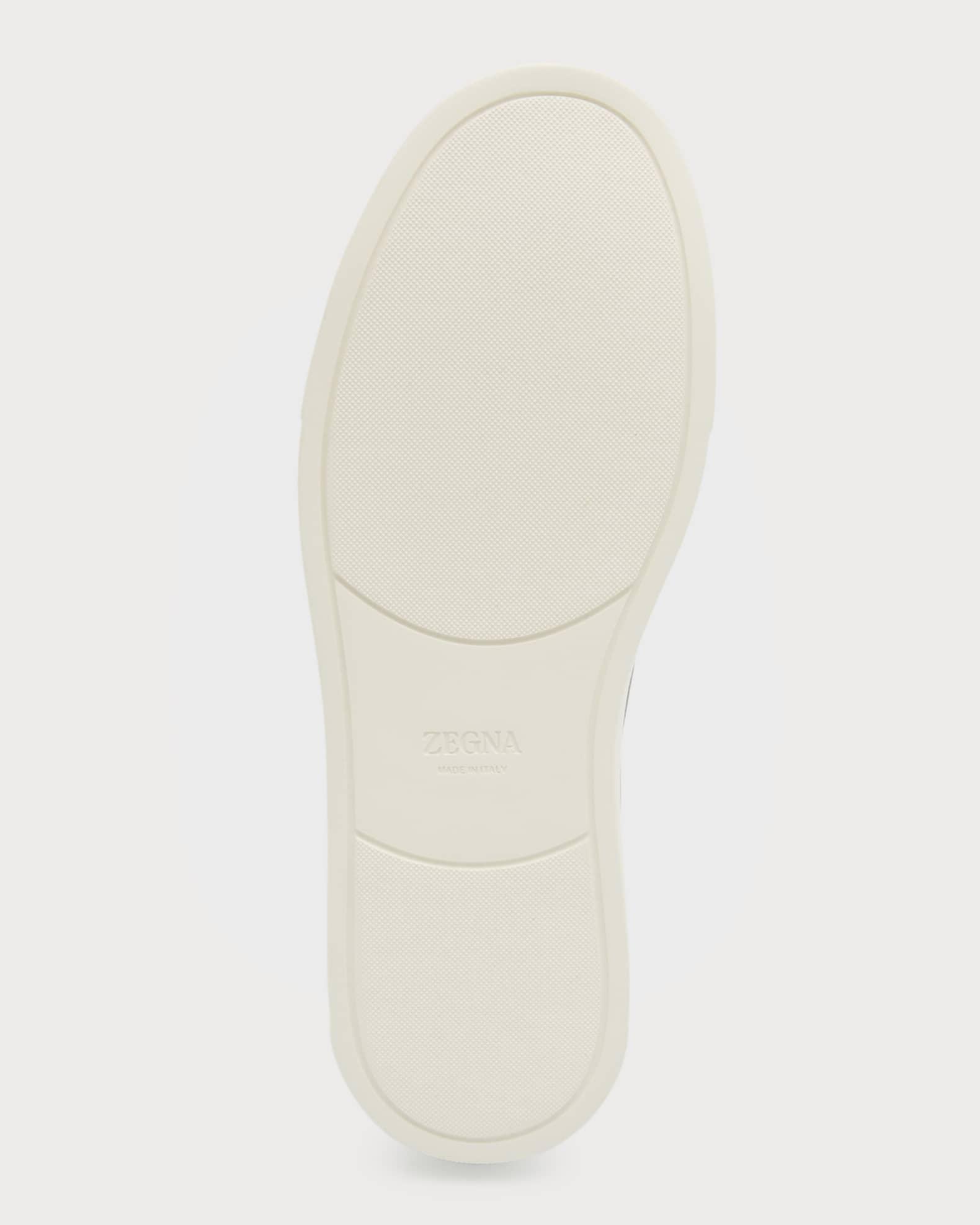 Men's Triple Stitch Leather and Suede Sneakers Product Image