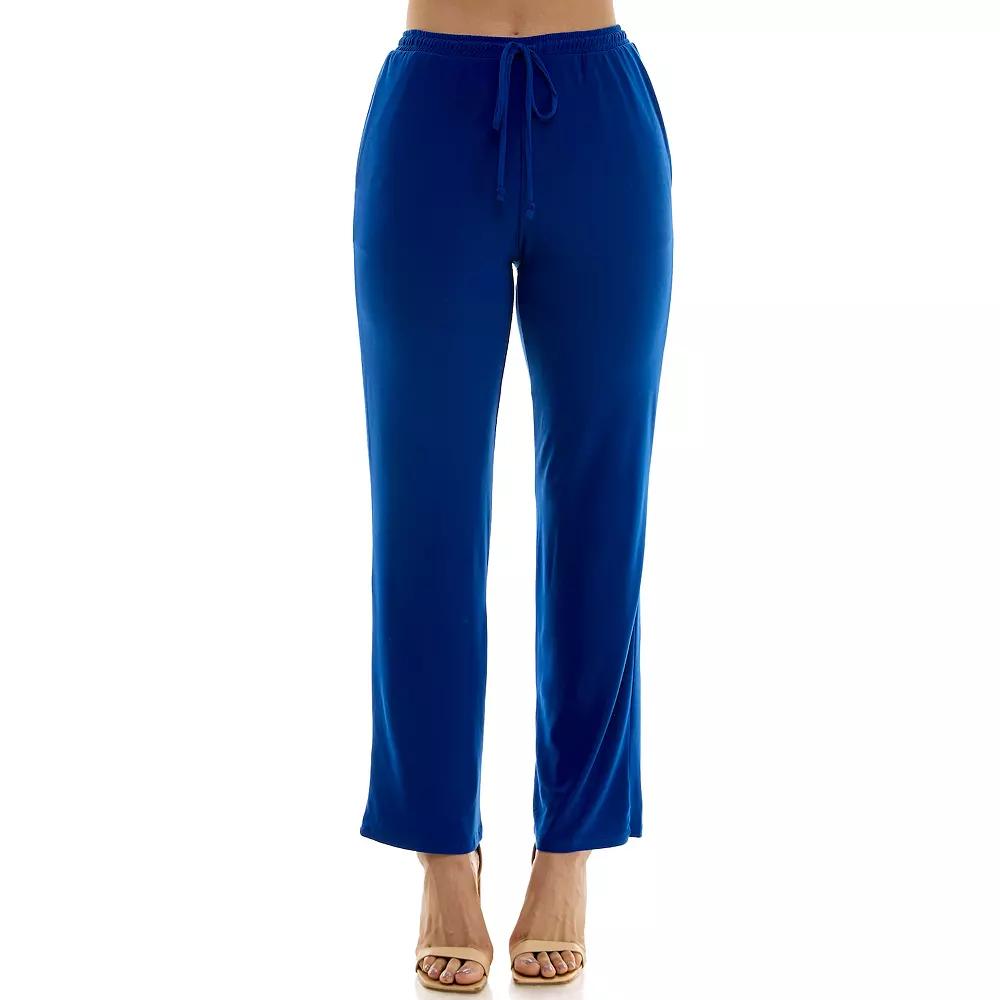 Women's Nina Leonard Classic Drawstring Pant,  Product Image