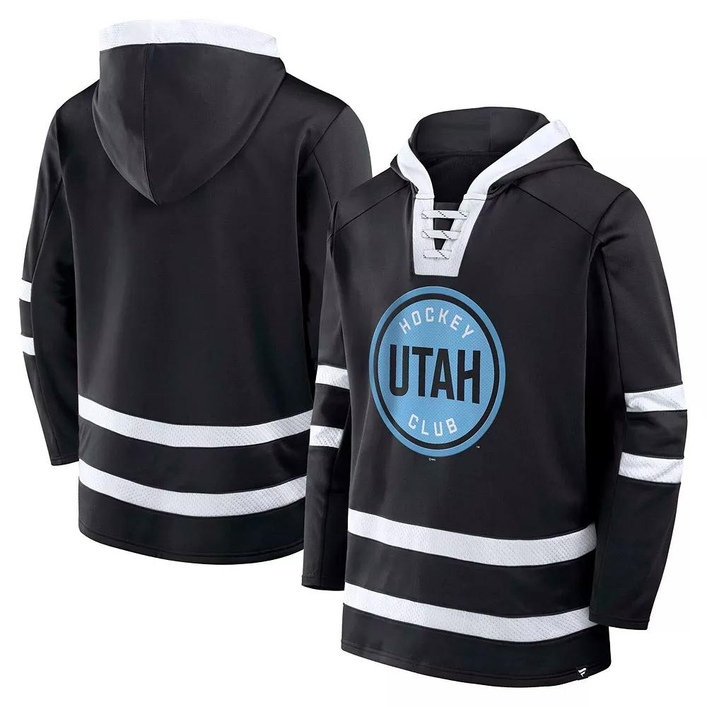 Men's Fanatics Black Utah Hockey Club Inside Line Pullover Hoodie,  Product Image