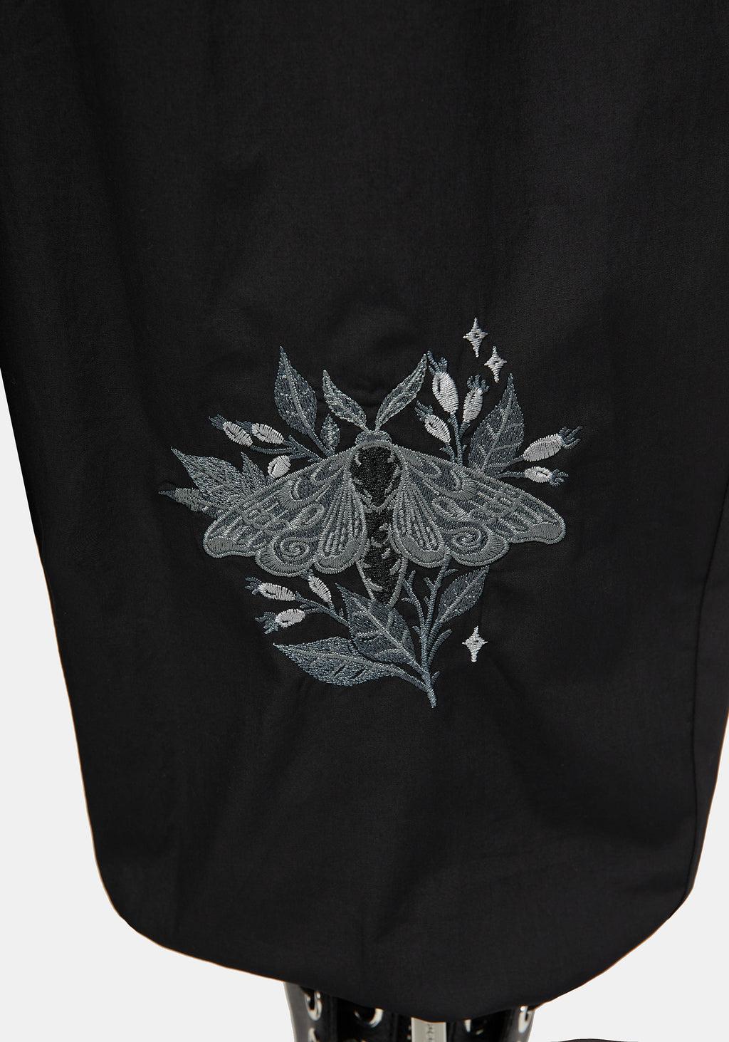 Nirah Embroidered Black Balloon Trouser Product Image