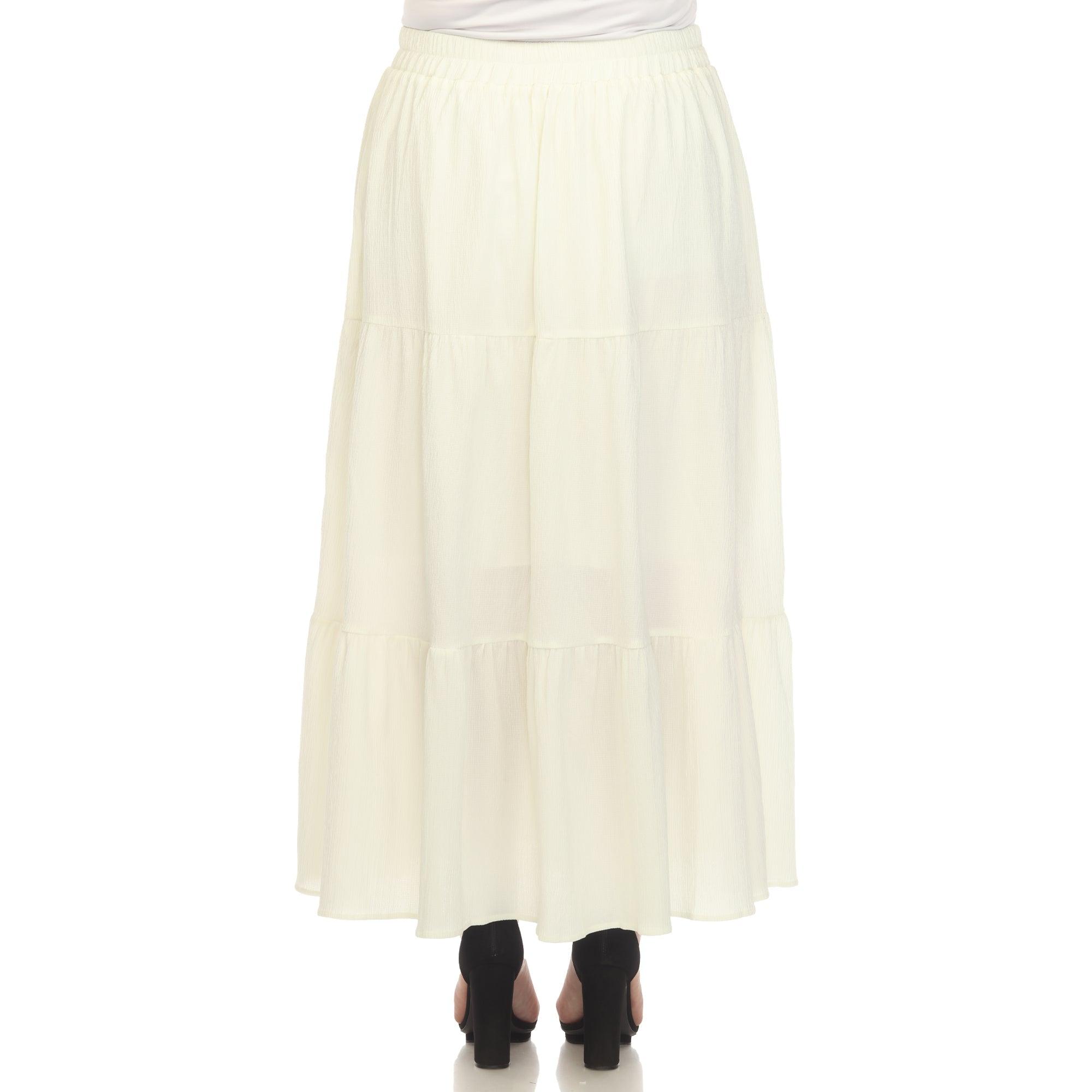 Pleated Tiered Maxi Skirt - Plus Product Image