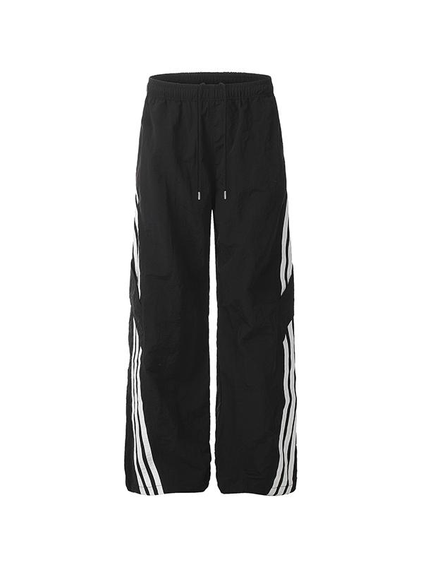 Stripe Print Wide Leg Pants Product Image