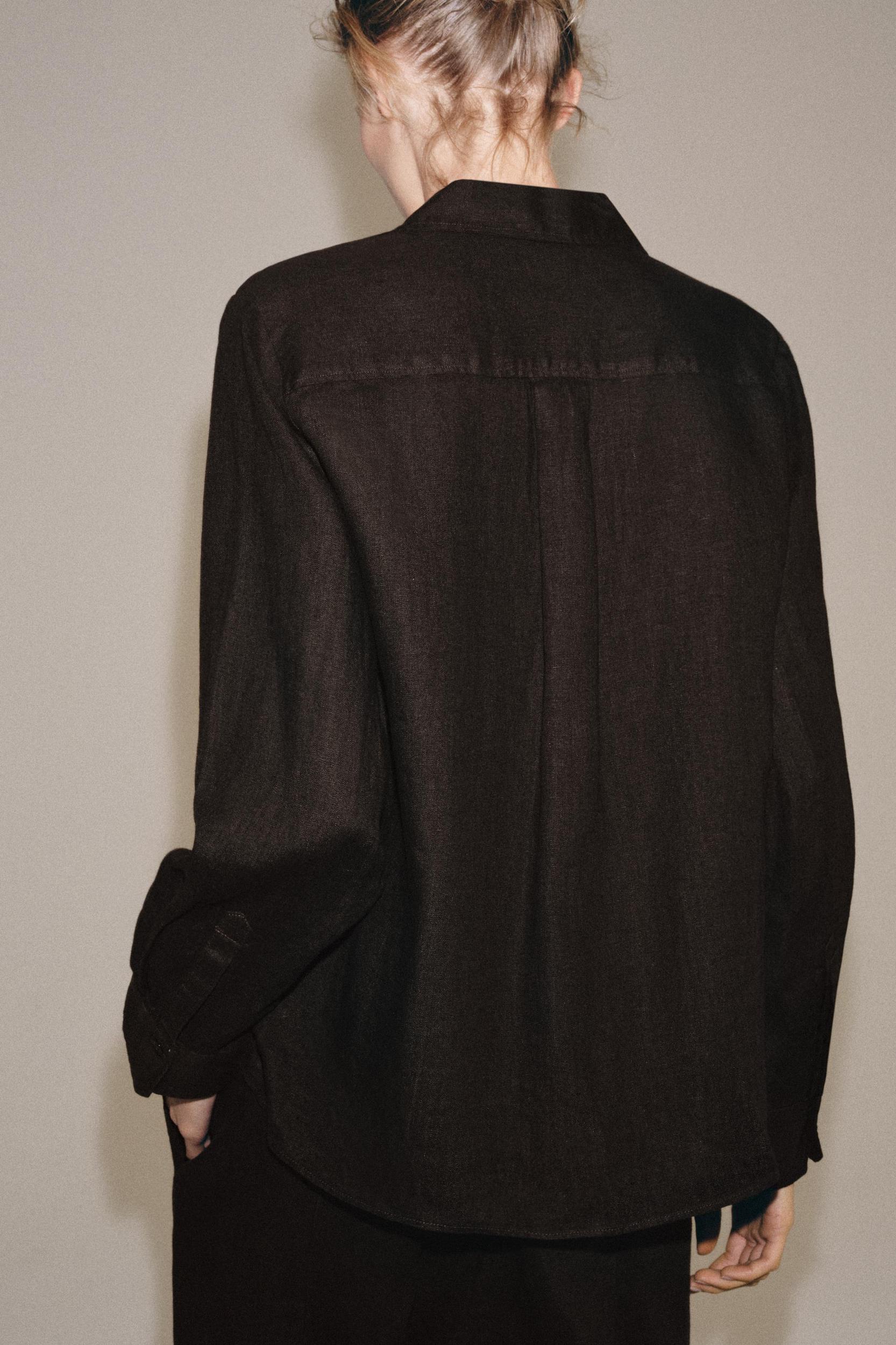 ZW COLLECTION LINEN POCKET SHIRT Product Image