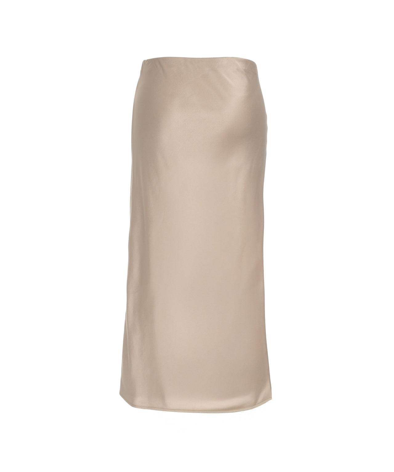 Satin midi skirt Product Image