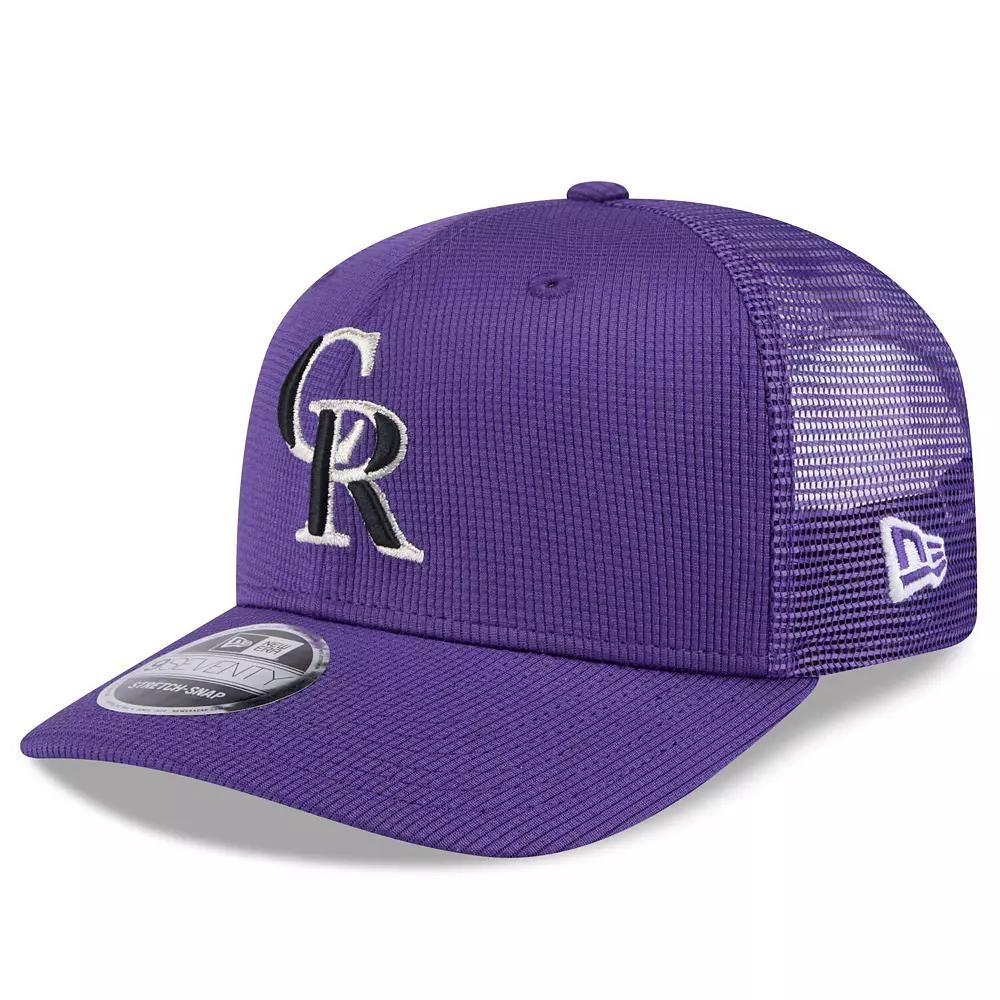 Men's New Era  Purple Colorado Rockies 2025 Spring Training 9SEVENTY Stretch-Snap Trucker Hat Product Image