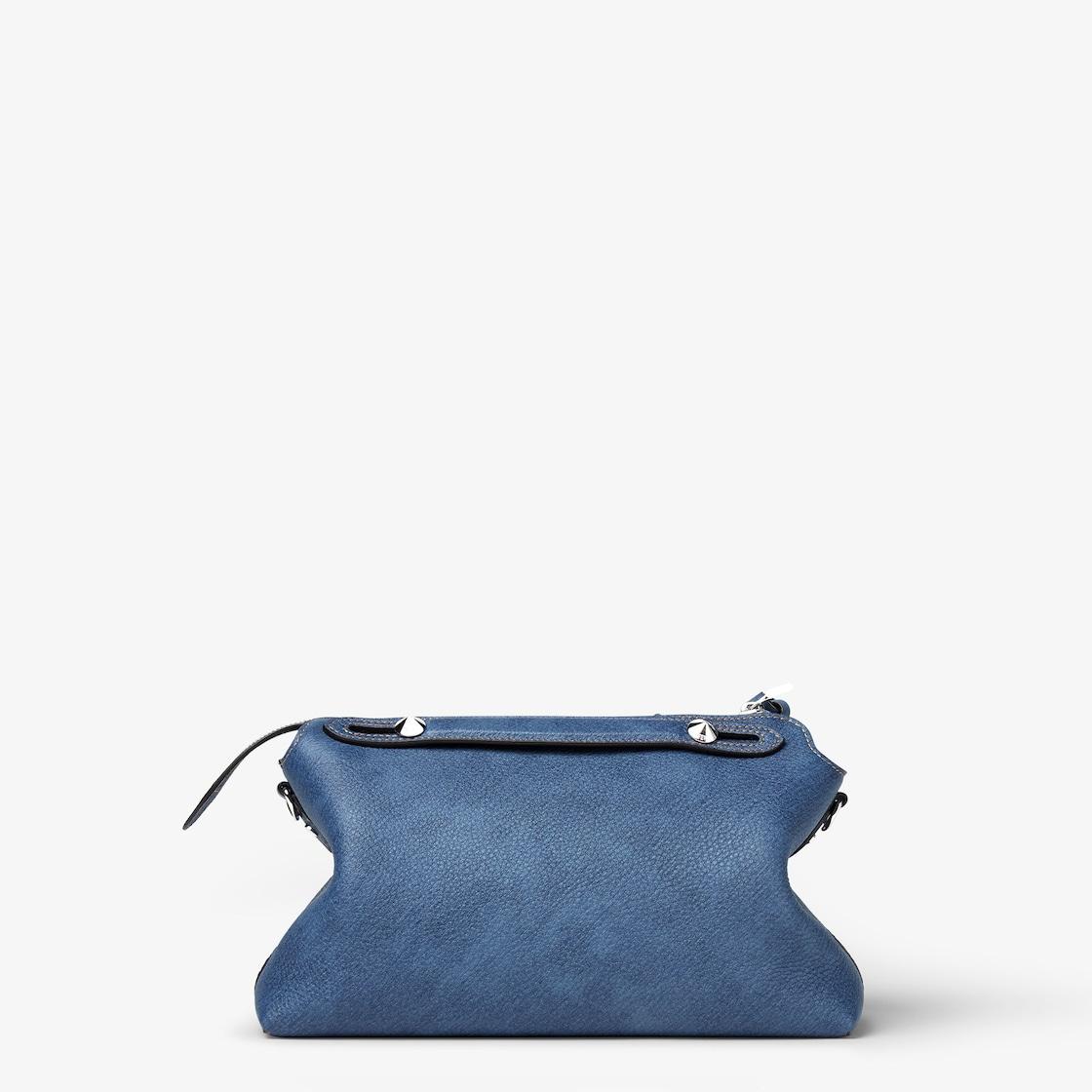 By The Way Soft MediumDenim-effect blue leather bag Product Image