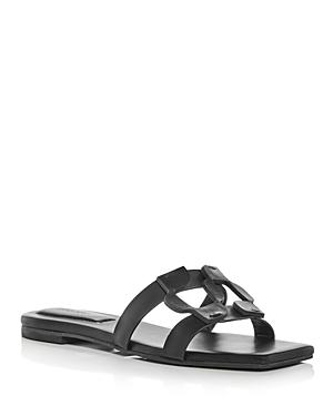 Womens Simkhai Monogram Leather Sandals Product Image