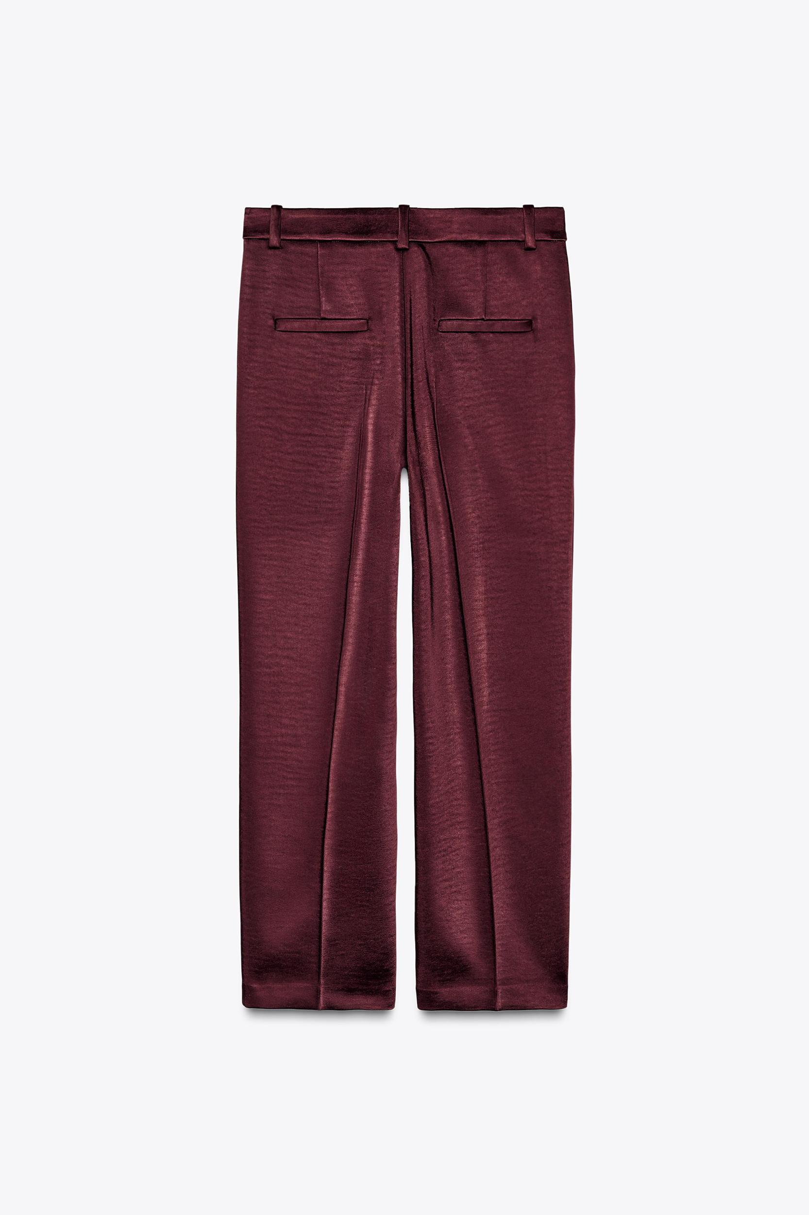 HEAVYWEIGHT SATIN PANTS ZW COLLECTION Product Image