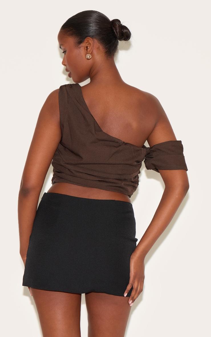 Chocolate Woven Drape Corset Product Image