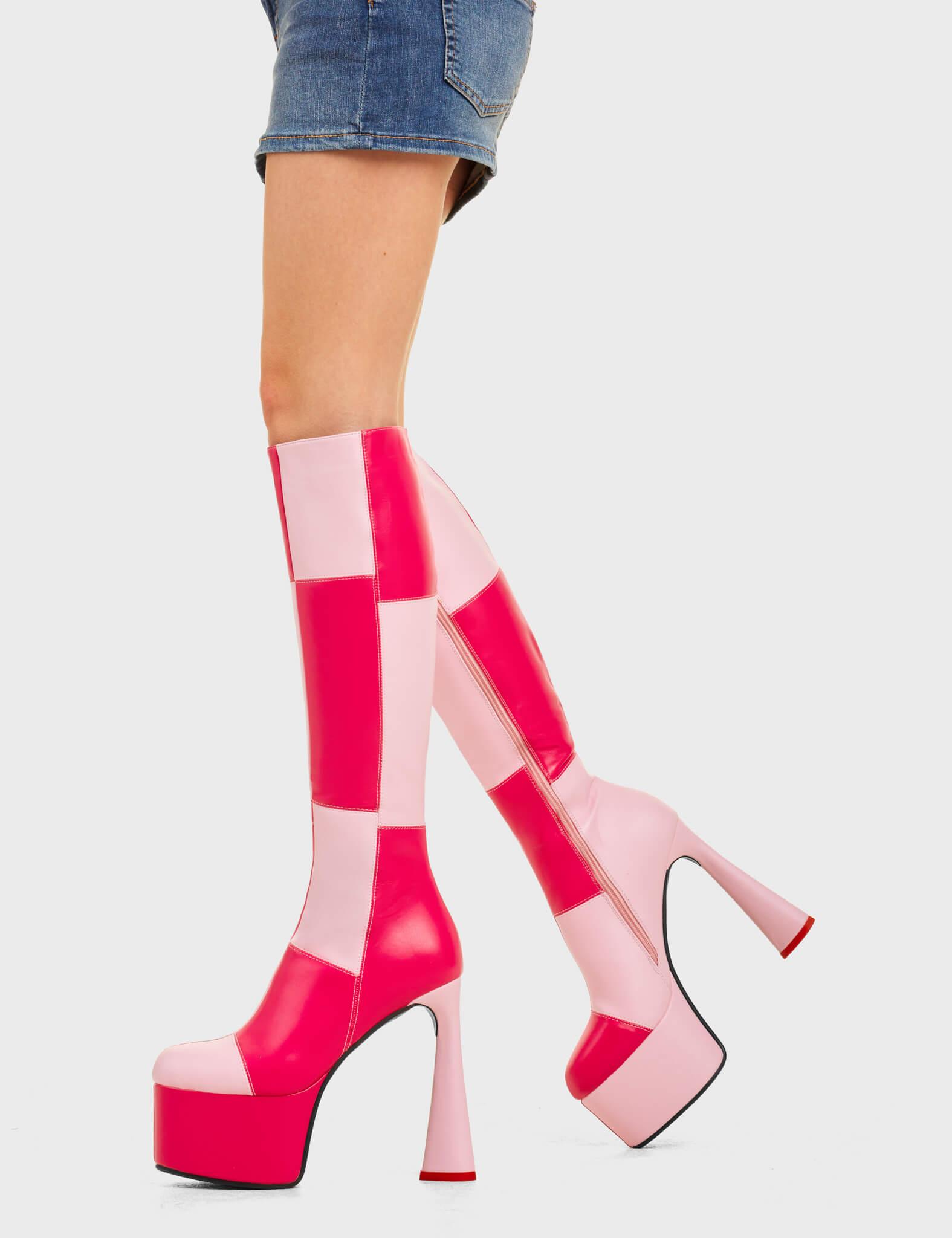 Sweet Tooth Platform Knee High Boots Product Image