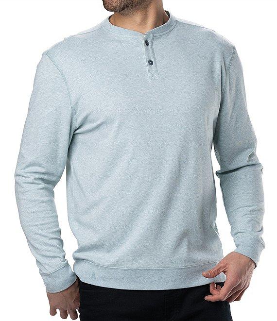 BLACK CLOVER Long Sleeve Henley Maddox Crew Neck Pullover Product Image