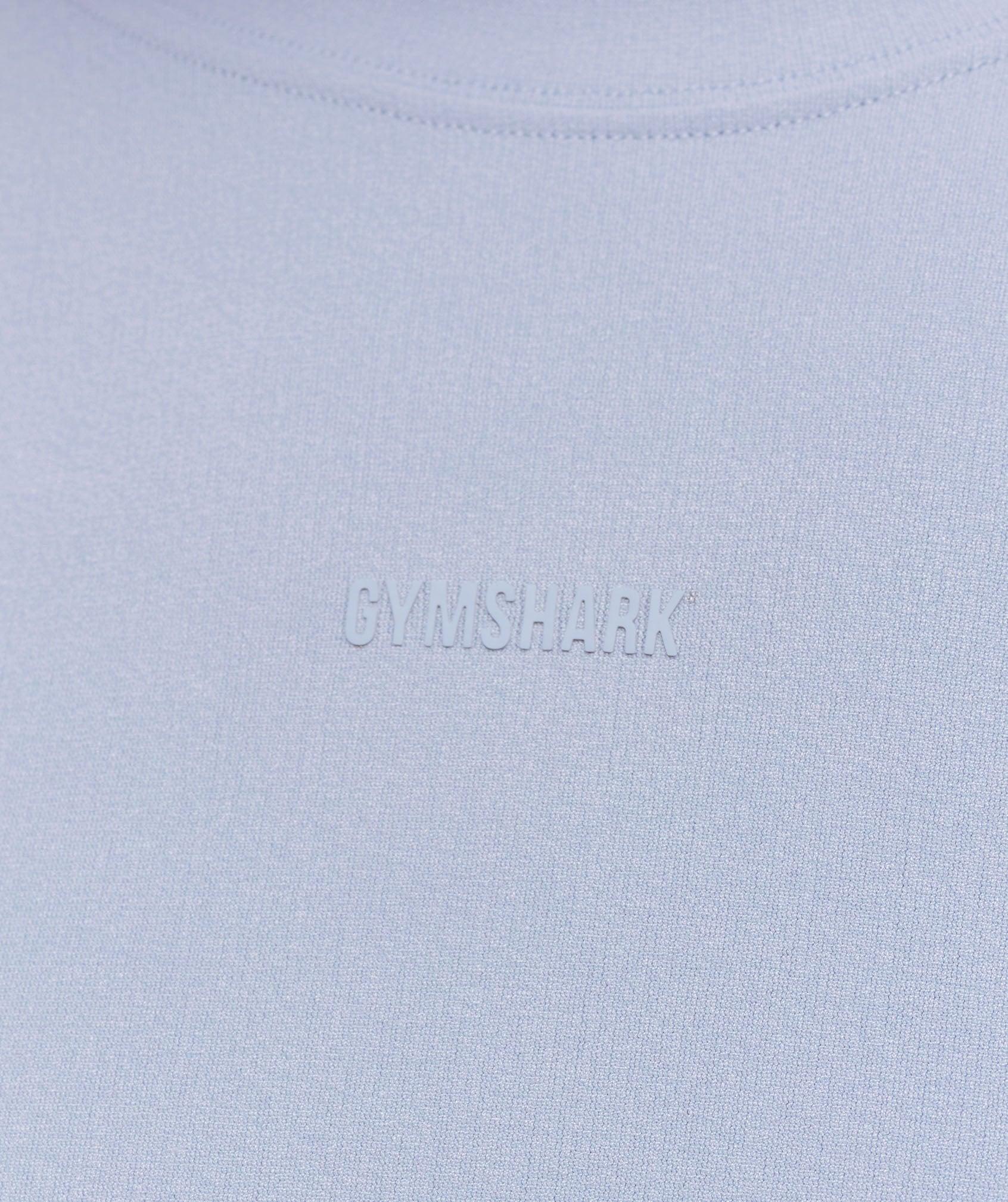 Gymshark everywear Warp Knit LS T-Shirt - Pale Blue Male Product Image