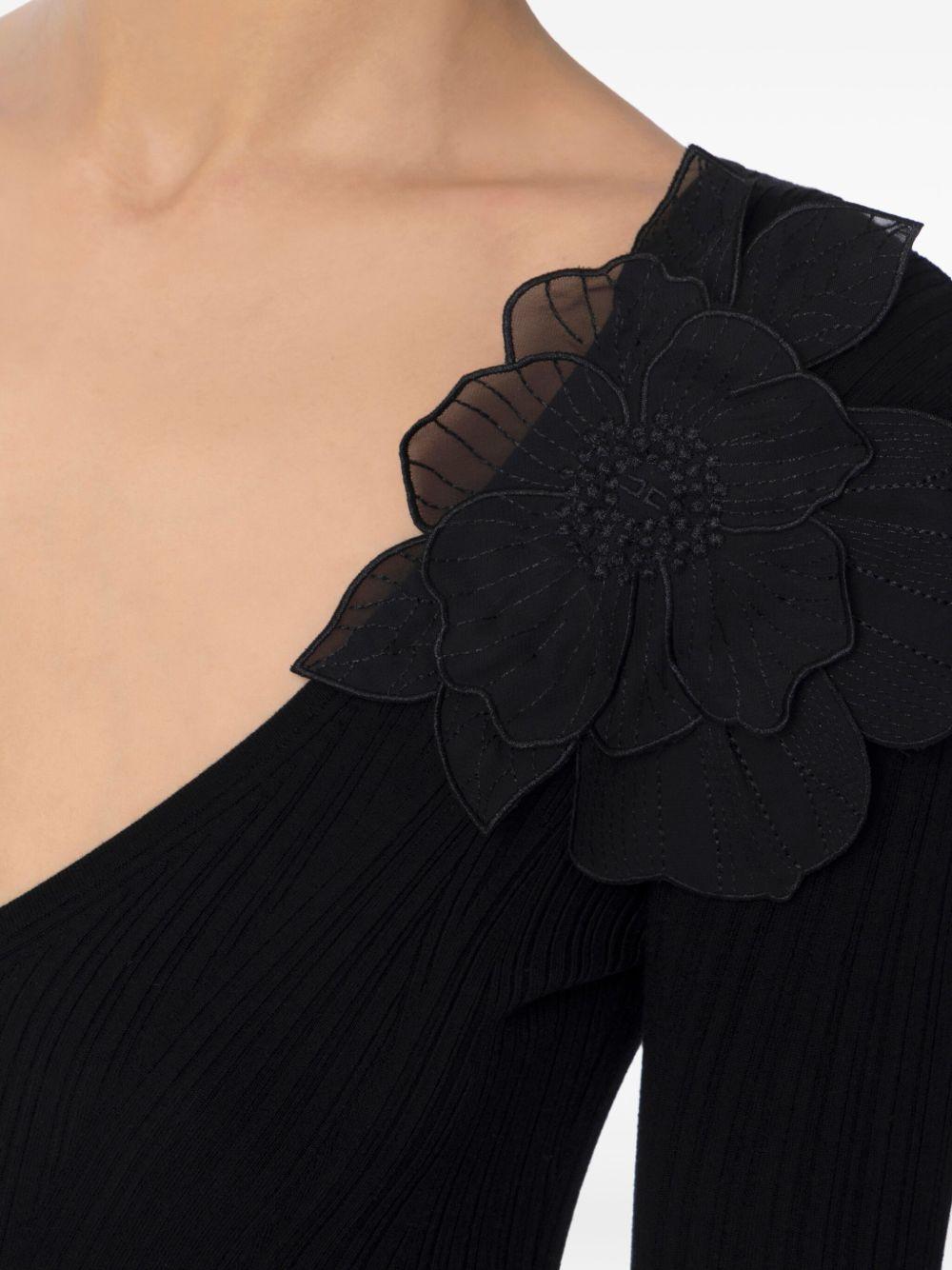 flower-detailing midi dress Product Image