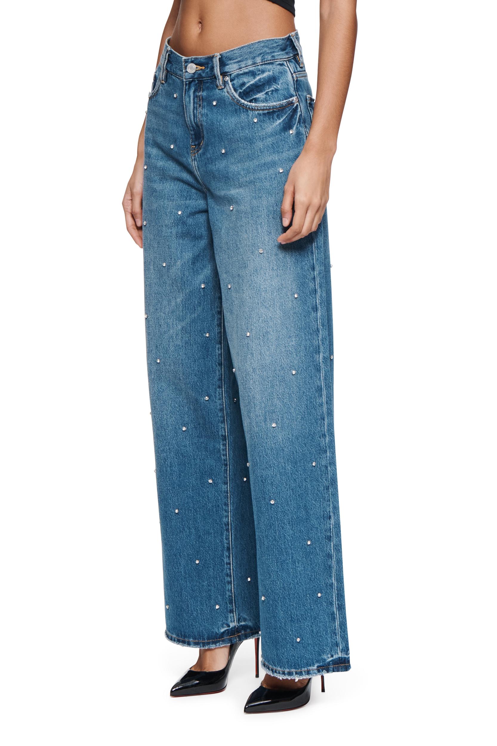 Baggy Rhinestone Vintage Female Product Image