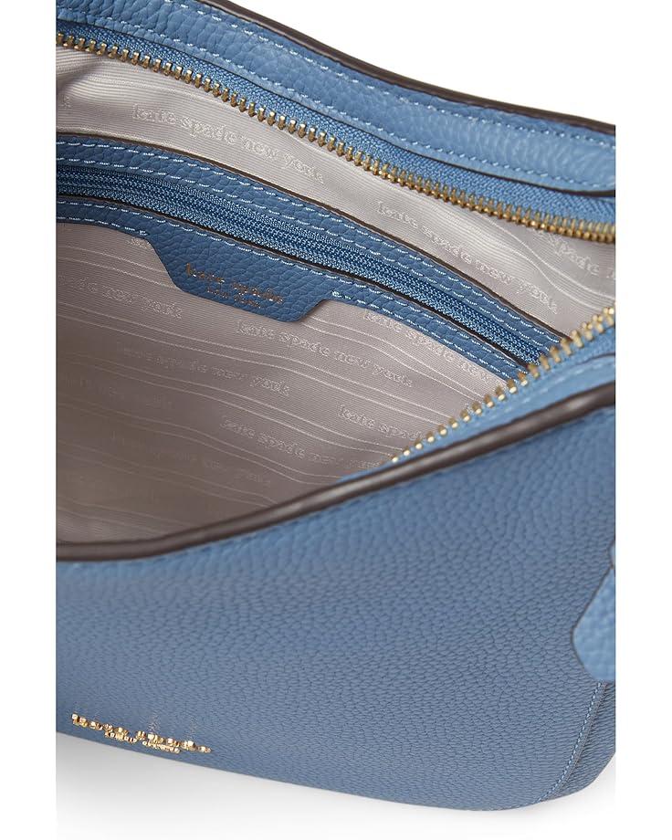 Knott Croc Embossed Leather Medium Crossbody Tote Product Image