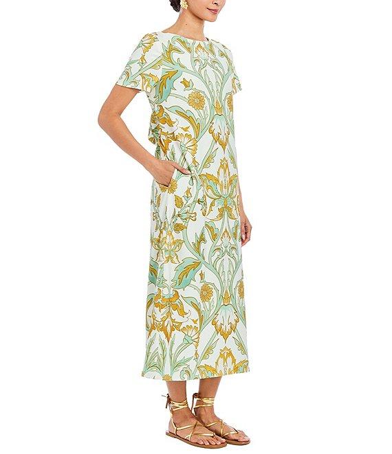 Mestiza New York Adria Convertible Stretch Crepe Bow Tie Detail Midi Dress Product Image