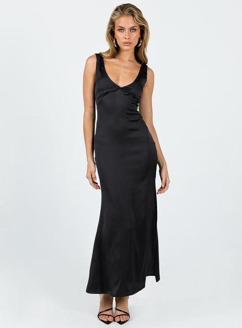 Lynsey Midi Dress Black Product Image
