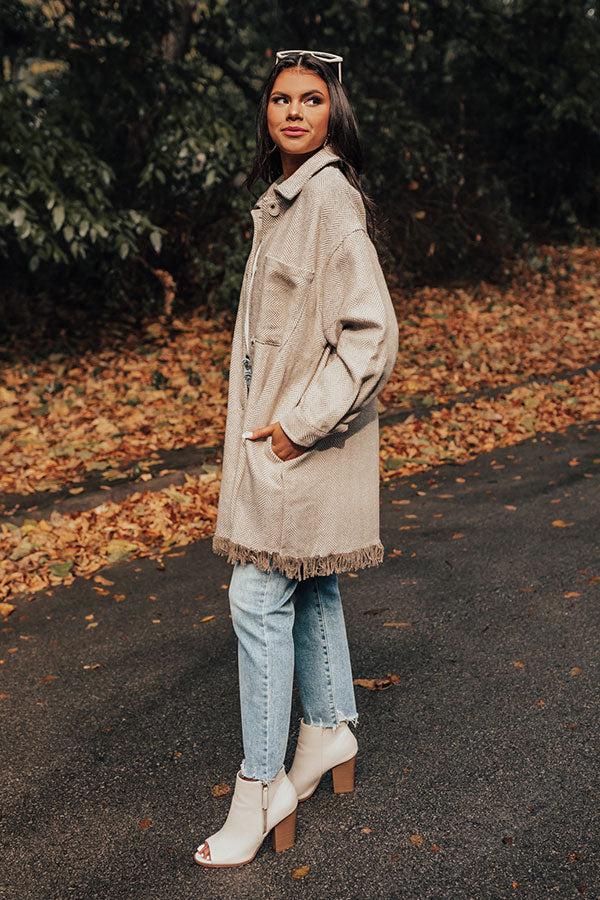 Pumpkin Spice Please Tweed Jacket Product Image