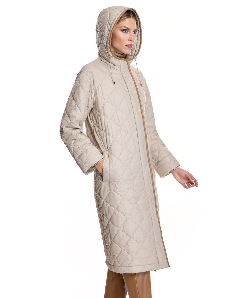 Quilted Cashmere Blend Coat Product Image