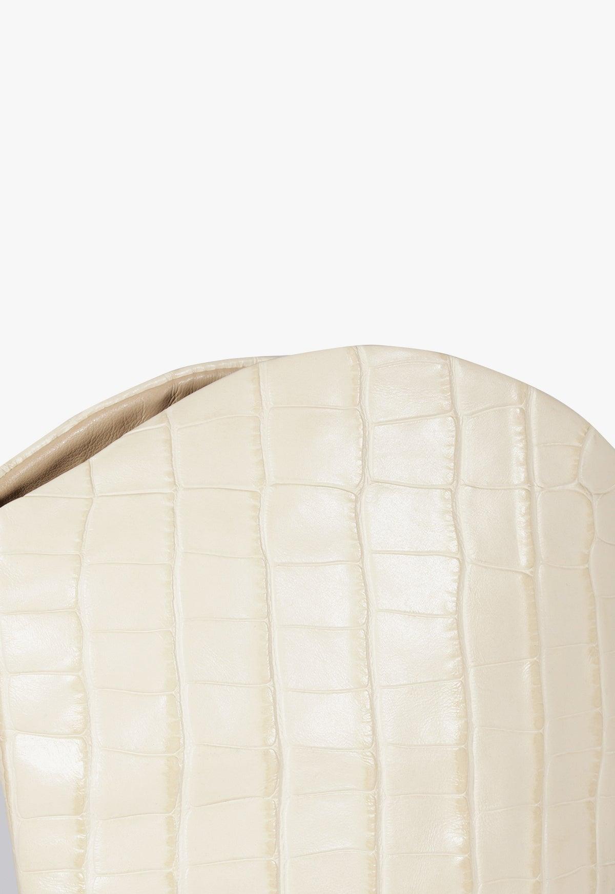 Maryana Block Crocodile-Embossed Leather Boot Female Product Image