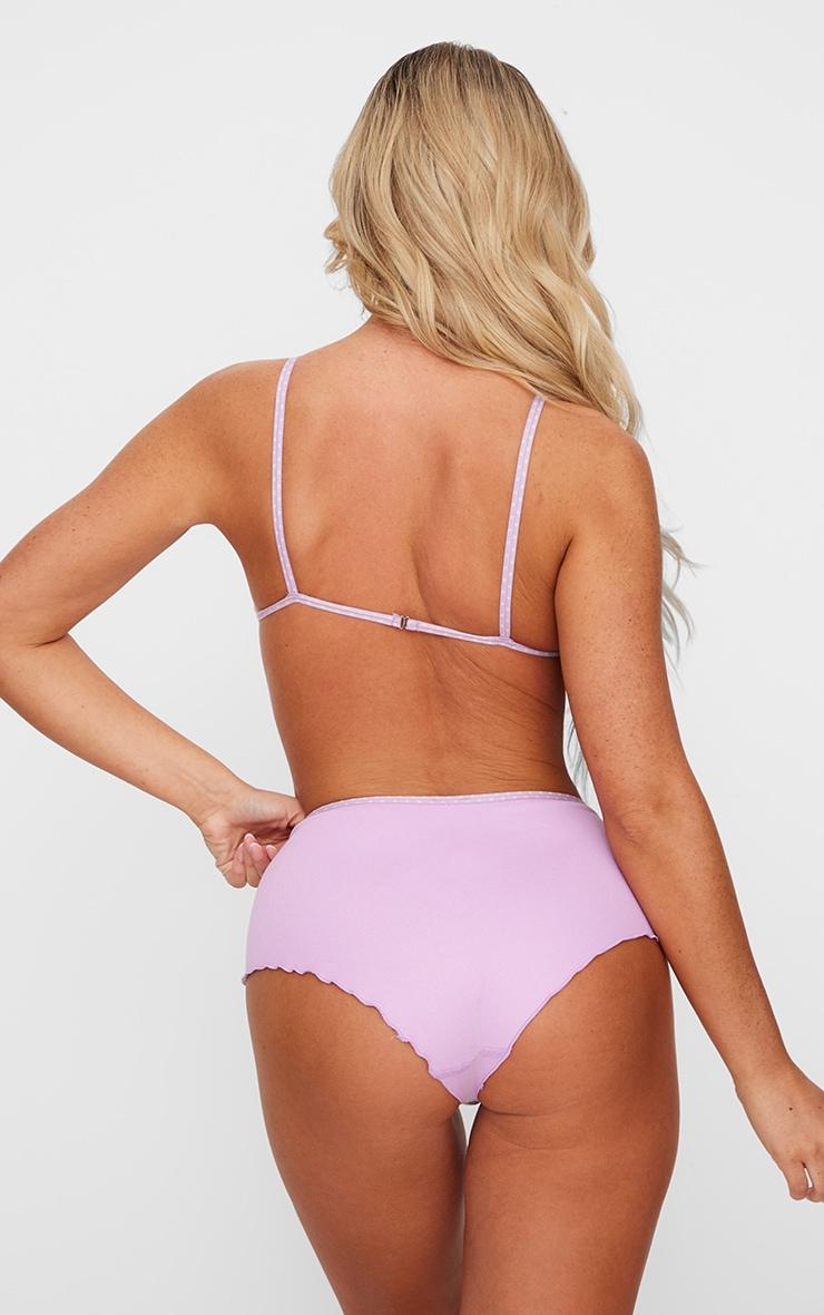 Lilac Bow Detail Panties Product Image