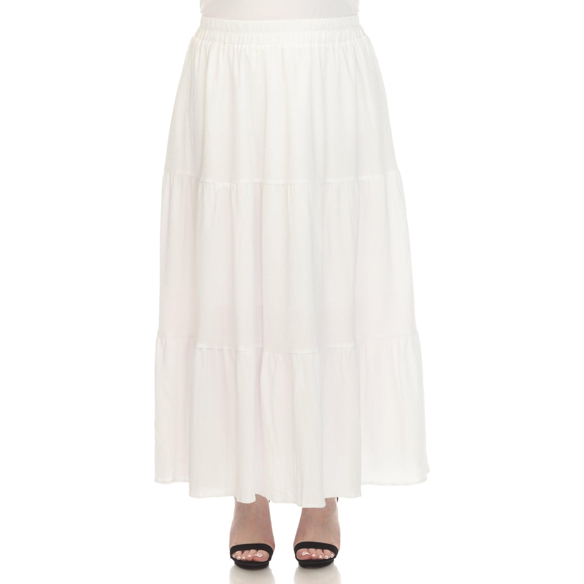 Pleated Tiered Maxi Skirt - Plus Product Image