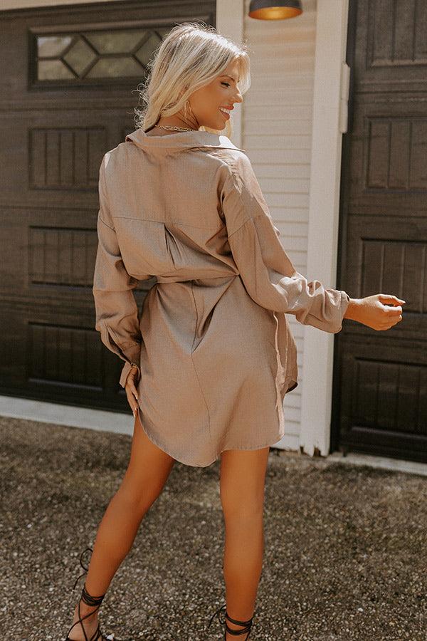 A Phone Call Away Dress In Mocha Product Image