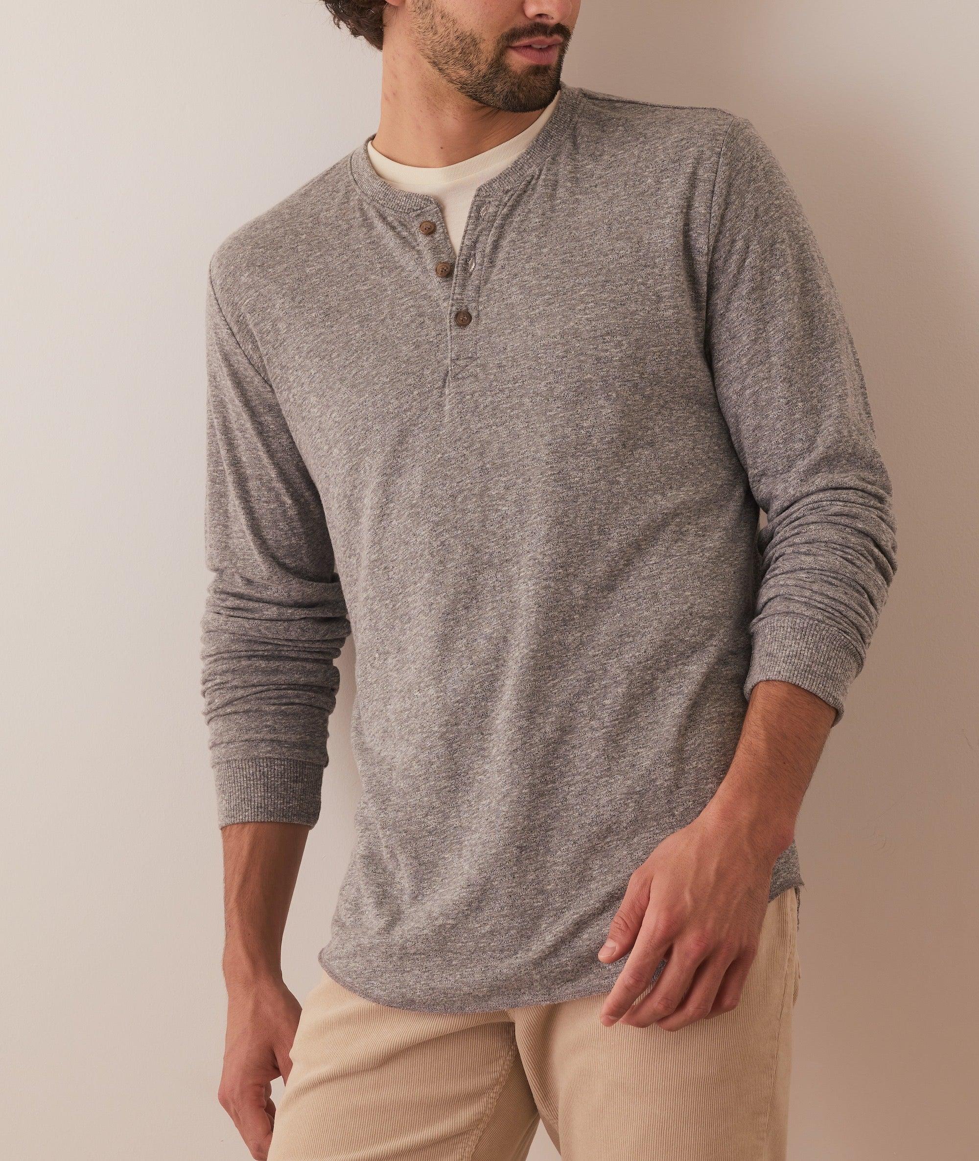 Double Knit Henley Product Image
