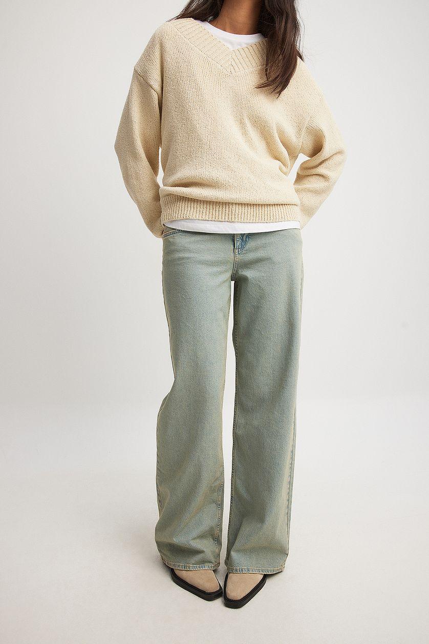 Low Waist Wide Leg Denim Product Image