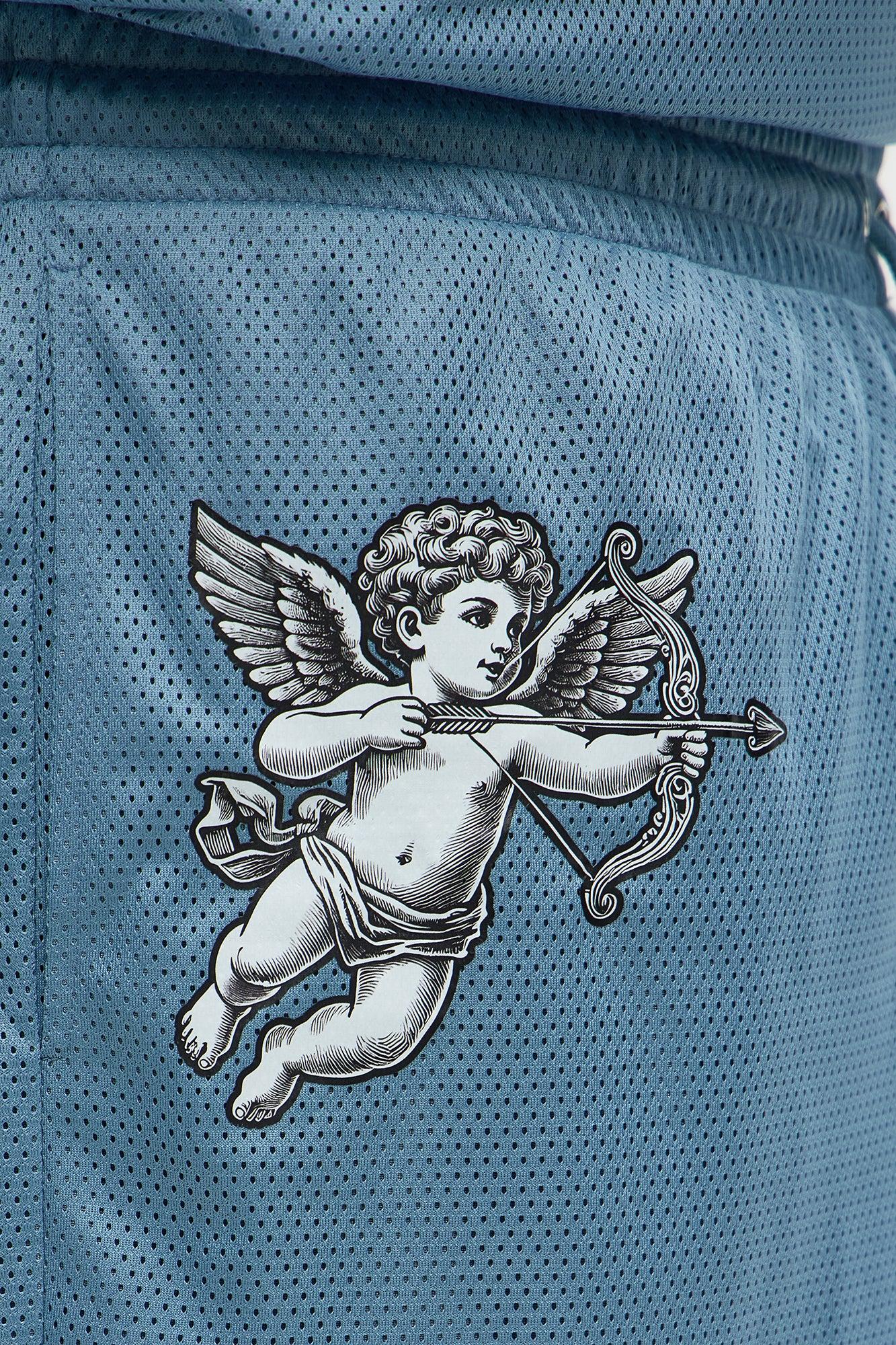 Relaxed Gods Favorite Shorts - Dusty Blue Product Image