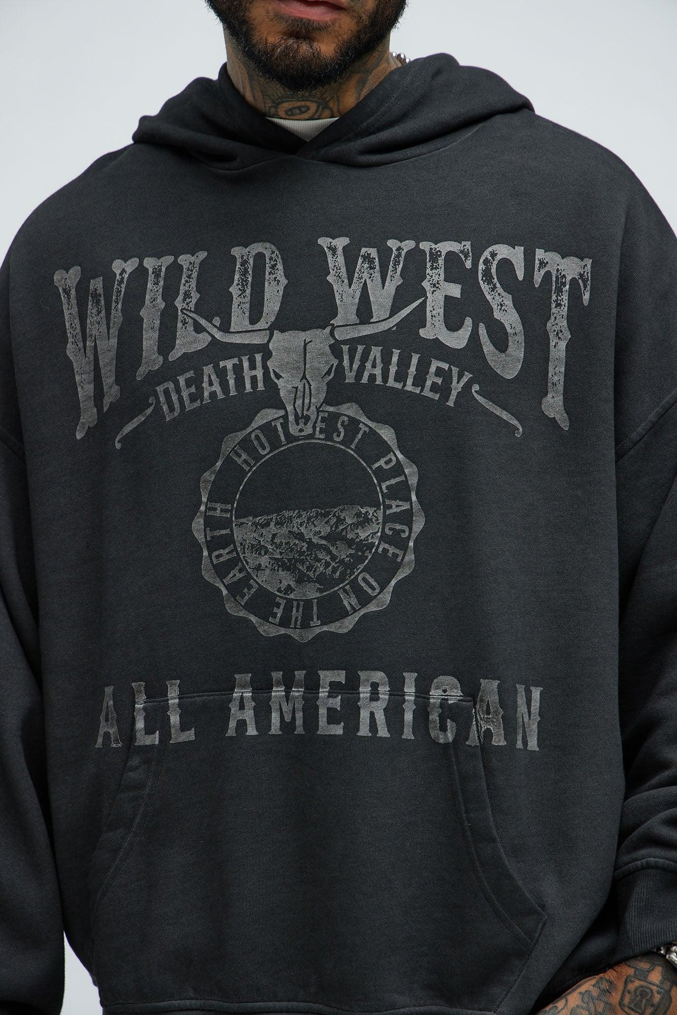 Tyson Wild West Oversized Hoodie - Black Product Image
