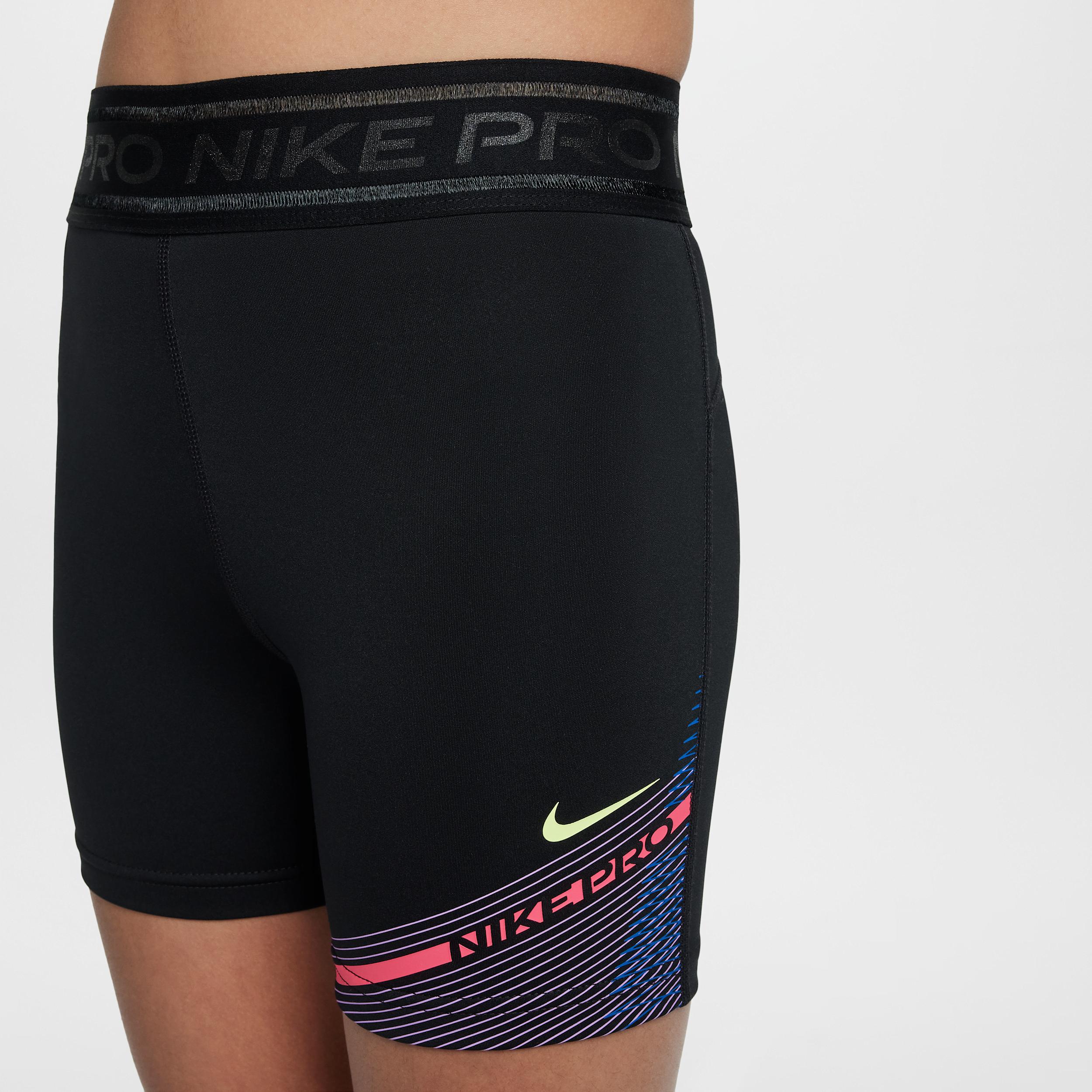 Womens Nike Pro Girls Dri-FIT 3 Shorts | HJ2854-010 Product Image