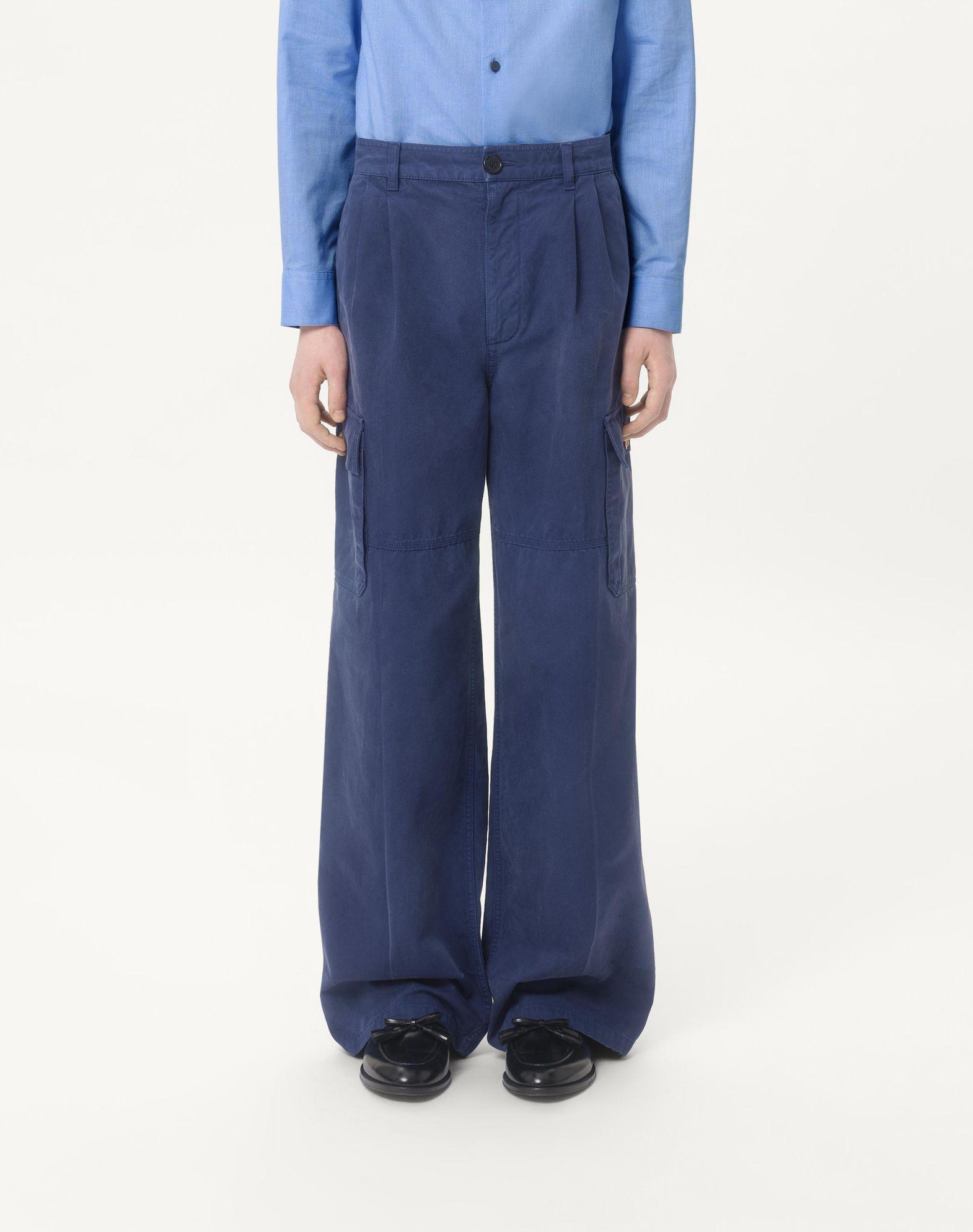 Denim Cargo Pants Product Image