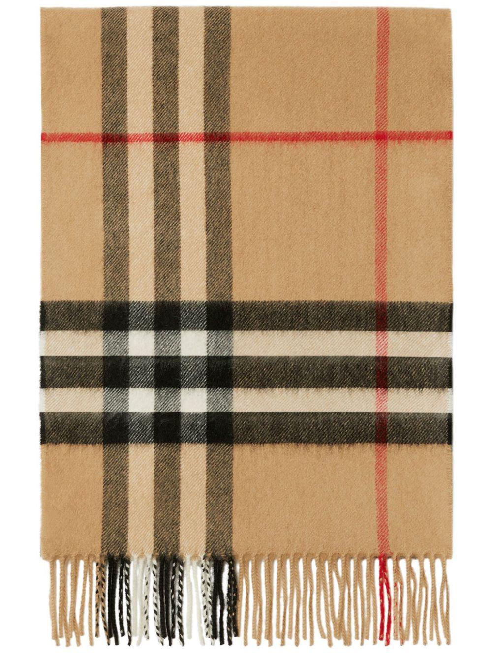 The Classic Check cashmere scarf Product Image